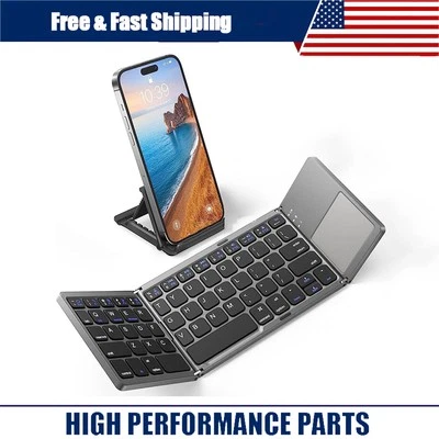 Mini Teclado Plegable Inalámbrico Bluetooth con Panel Táctil para Laptop Tablet Teléfono Foto 1 de 4