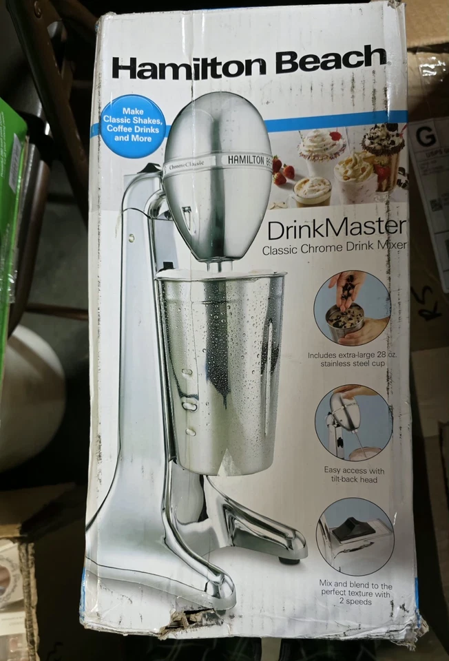 Mezclador de bebidas clásico Hamilton Beach 730C DrinkMaster - plateado Foto 1 de 1