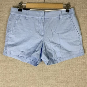 Pantalones Cortos J Crew Mujer 4 Azul Claro Chino 3.5" Entrepierna Preppy H5616 NUEVO CON ETIQUETAS DEFECTUOSOS - Imagen 1 de 10