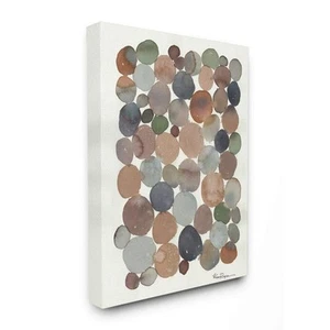 Stupell Industries Earth Tone Organic Circles Abstract Cobblestone Design, Desig - Picture 1 of 6