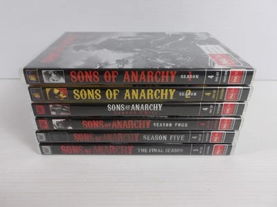 Sons of Anarchy DVD x 6 Season 1 2 3 4 5 Final Motorcycle - image 1 of 4