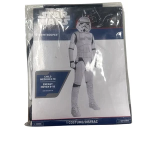 Star Wars Stormtrooper Child Costume Medium 8–10 Official Disney New Open Box - Foto 1 di 1
