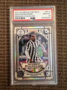 2021 Topps Chrome Merlin Weston McKennie PSA 10 GEM Prophecy Fulfilled Pop 3 - Picture 1 of 2