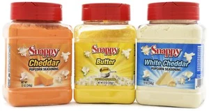 Popcorn Seasoning, Butter, Cheddar Cheese, White Cheddar, 12 oz, 3 Count - Picture 1 of 7