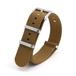 20mm Sport Bracelet Watch Strap Retro One-Piece Long Watchband Weave Nylon Bands - Picture 1 of 34