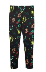 Girls Dr Seuss Grinch Leggings Sizes 4-14 NEW - Picture 1 of 6