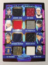2022-23  In The Game Used JAGR / SAKIC / BELFOUR TEAM UTOPIA JERSEY RELIC /8