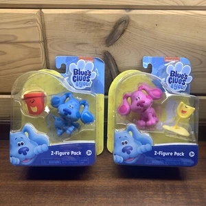 Pack de 2 figuras Nickelodeon Blue's Clues And You azul y cubo y magneta y pala - Imagen 1 de 2