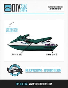 GTS GTX SEA DOO HUNTER VERDE Coprisedile Pelle 96 97 98 99 00 01 DI LTD 4-TEC GTI - Foto 1 di 2