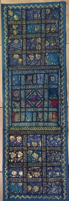 Handmade Cotton/Silk Patchwork Embroidered Ethnic-Hand Craft Multi Color India  - Image 1 of 4