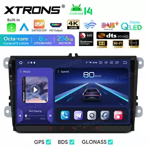 Android 14 CarPlay GPS Navigation 9" DSP DTS Radio USB for VW Golf/Tiguan/Passat - Picture 1 of 20