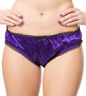 Satin Frilly Sissy Ruffled Panties Bikini Knicker Underwear Briefs Sizes 6-20