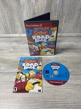 VG DISC!  Simpsons Road Rage Greatest Hits Playstation 2 PS2 Complete & Tested