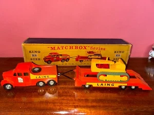matchbox king size K-8 prime mover with Catterpillar Tractor - Picture 1 of 8