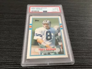 Topps Traded Troy Aikman RC #70T 1989 PSA 10 - Imagen 1 de 3