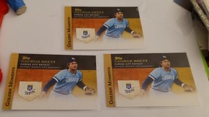 (3) 2012 GEORGE BRETT Topps Update Golden Moments MLB INSERT Cards #GM-U47 HOF