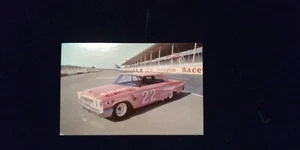 NASCAR VINTAGE Glenn Fireball Roberts Pink 1963 Ford Postcard - Picture 1 of 2