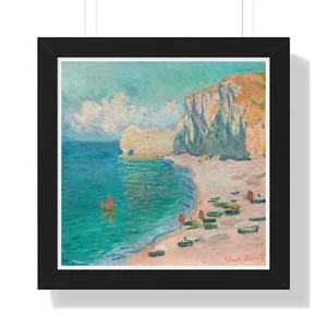 The Beach and the Falaise d'Amont by Claude Monet Matte Poster Print - Picture 1 of 17