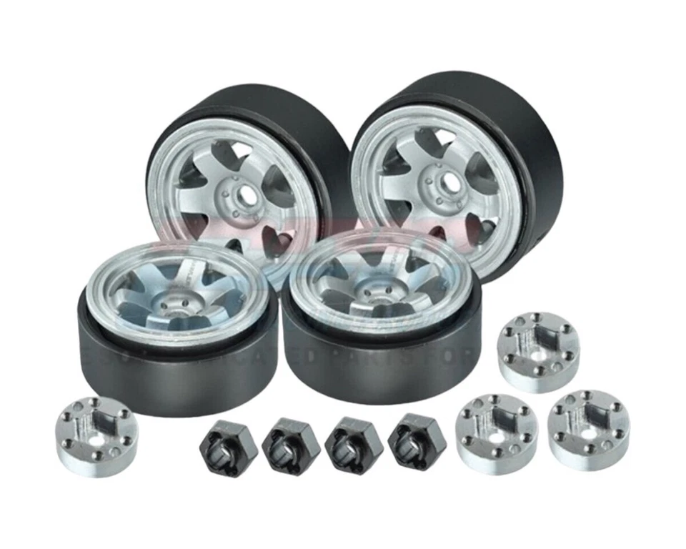 GPM Racing Alu Beadlock Felgen 6 Loch 1.0 mit Mitnehmer silber GPMTRX4MZSP1221S  - Bild 1 von 1