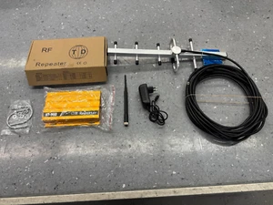 LCD GSM Handy Signalverstärker Set mit Antenne L7Q0 - Bild 1 von 2