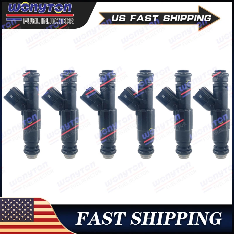 Juego 6 inyectores de combustible EV6 para camioneta Ford Ranger Mazda B3000 01-07 4L5Z9F593A Foto 1 de 4
