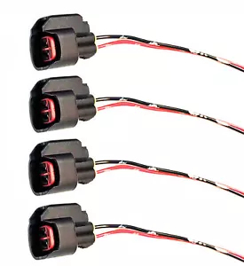 EV14 EV6 Einspritzdüsenstecker mit Drähten für die meisten Fahrzeuge, SUVs, LKWs - Bild 1 von 3