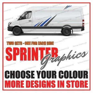Mercedes Sprinter Grafik Seitenstreifen Aufkleber Camper Van SWB LWB Aufkleber ms109 - Bild 1 von 1