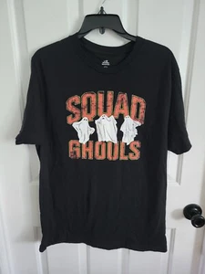 "Squad Ghouls” Halloween Ghost Novelty Black T-Shirt Celebrate! Size Large - Picture 1 of 5