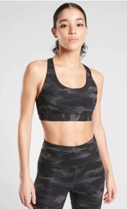 Athleta NWT Women's Ultimate Printed Size LargeColor Black Camo - Picture 1 of 8