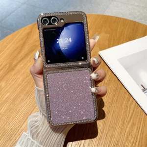 Custodia diamantata glitter di lusso per Samsung Galaxy Z Flip6 Flip5 custodia protettiva cellulare - Foto 1 di 19