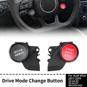 Tasto Start Stop Coperchio Accensione Start Stop Pulsante Interni Trimm per AUDI A3 - Foto 1 di 6