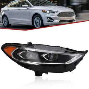 For 2017-2020 Ford Fusion LED Projector Headlight Black Passenger Right Side - Picture 1 of 13