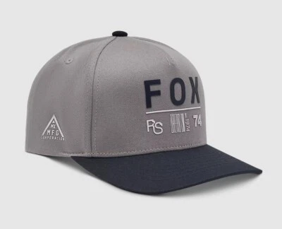 FOX RACING Gorra Fox Snapback para bicicleta de montaña motocross Race Spec gris