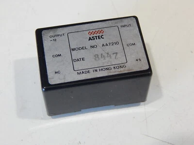 ASTEC AA7210 5 PIN DC TO DC CONVERTER 5VDC IN TO NEG 12VDC OUT - USA FAST SHIP - Image 1 of 2