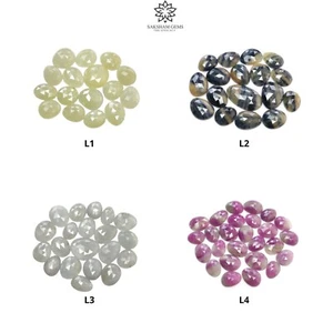 Natural Untreated Multi SAPPHIRE Gemstone Multi Color Egg Shape Lots - Picture 1 of 5