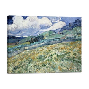 Canvas Wall Art Landscape from Saint- Remy by Van Gogh Repro Prints Artwork - Picture 1 of 7