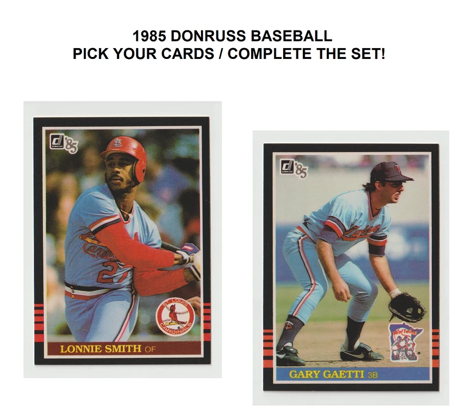 1985 Donruss Baseball ~ Pick Your Cards / Complete The Set! - Image 1 of 1