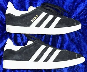 Adidas Gazelle Black Suede Men’s Shoes Us 11 Eu 45.3 BB5476 - Picture 1 of 8
