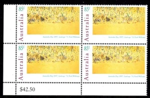 1997 Australia - Australia Day - 85c Fred Williams - Bottom LH Corner Block MNH  - Bild 1 von 2