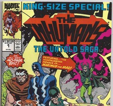 THE INHUMANS Special #1 Black Bolt, Medusa & Lockjaw from Apr. 1990 in VF+ con.