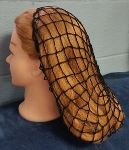 Net Style Hand Crocheted Hair Snood in the longer length - Picture 1 of 12