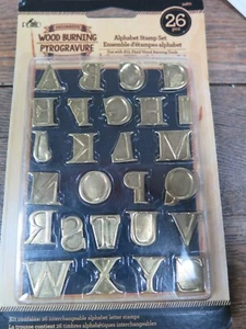 26x Letras Tallado Pirografía Pluma Puntas Alfabeto Quemar Puntas para Madera Cuero - Imagen 1 de 2