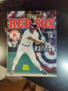 1990 Official BOSTON "RED SOX" BASEBALL Yearbook & Scorecard-Second Edition - Picture 1 of 1