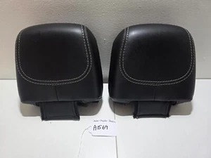 Headrests Cover Replacement 2017-2020 Pacifica Second Row Seats Black Leather - Picture 1 of 6