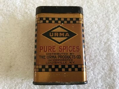 URMA PURE SPICES VINTAGE TIN, LOUISVILLE, KENTUCKY….RARE - Image 1 of 4