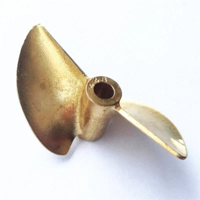 HÉLICE 448 Bronce Propulsor 4mm Eje 2 Hojas 48mm Diámetro Paso 1.4 Barco 828 Foto 1 de 4