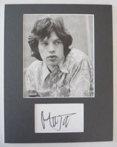 Rolling Stones Mick Jagger Firmado Autografiado 11x14 Exhibición Certificado Beckett #2 - Imagen 1 de 4