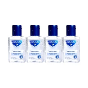 Cuticura Antibacterial Hand Gel Crisp & Fresh 50ml Travel Sanitiser 4 Pack - Picture 1 of 2