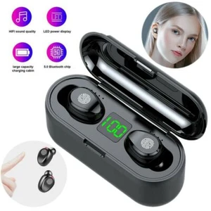 Wireless Earbuds Waterproof Bluetooth 5.0 Headphone Headset Premium Sound NEW - Picture 1 of 14