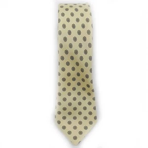 Wing Chi schmale Seidenkrawatte Blumenmuster Gänseblümchen 2,25 x 54 - Bild 1 von 2